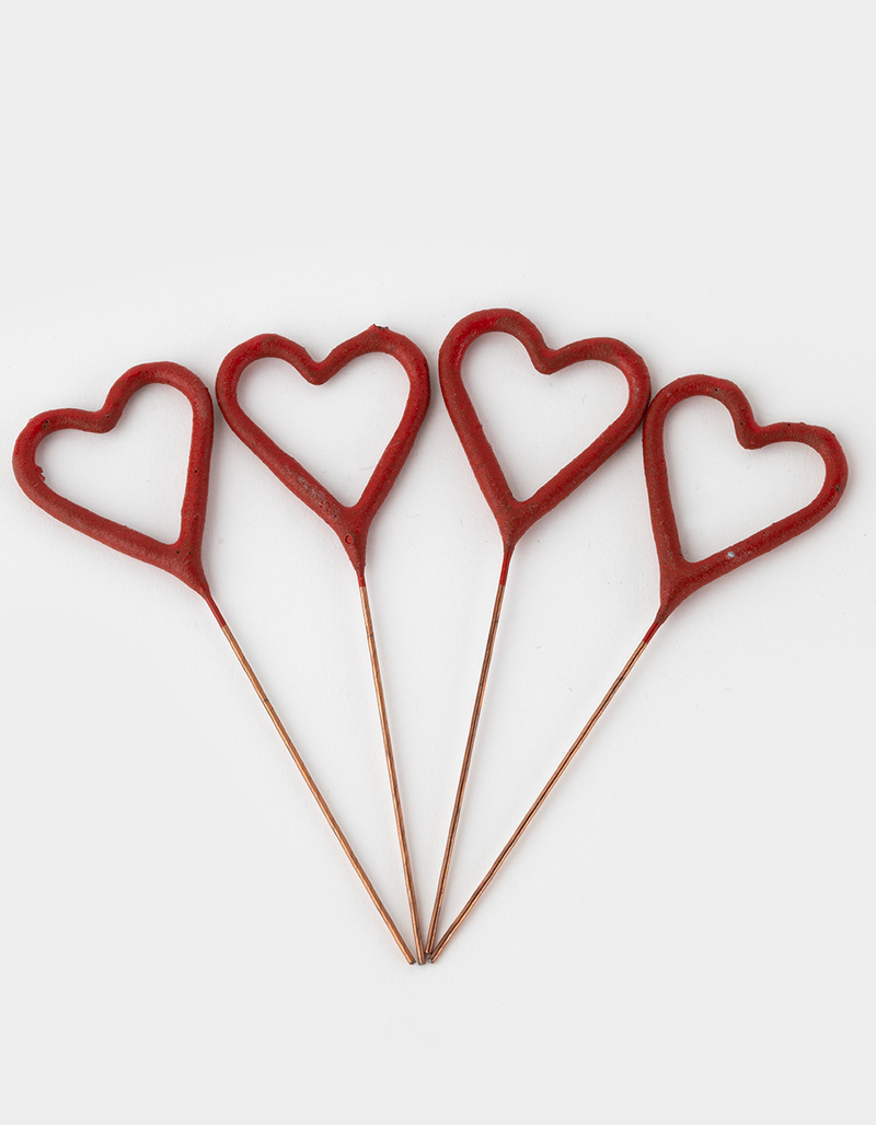TOPS MALIBU Mini Red Heart Sparkler Set image number 1