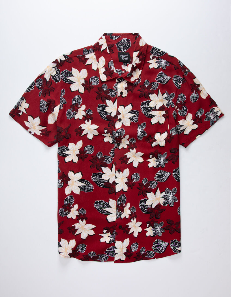 ORIGINAL DELUXE Floral Mens Button-Up Shirt image number 0