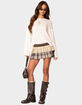 EDIKTED Mylie Mixed Plaid Mini Skort image number 2