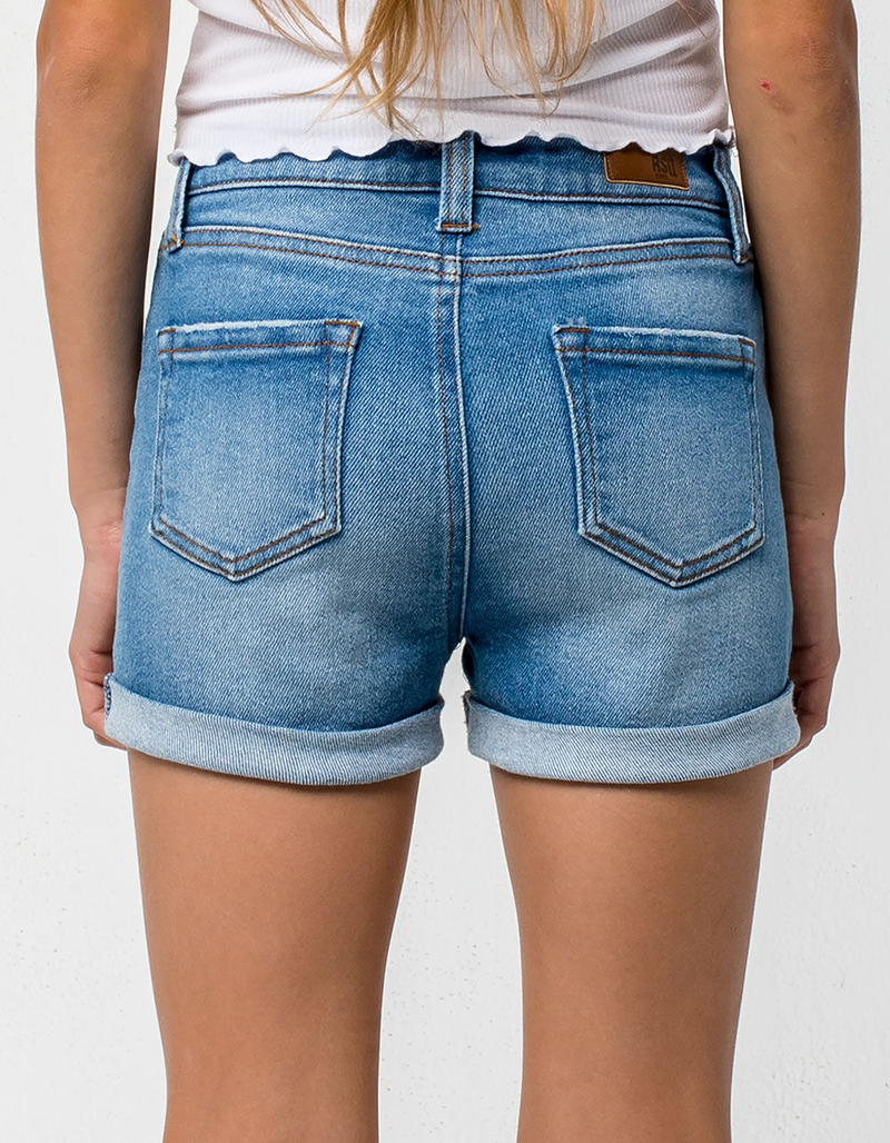 Girls Exposed Button Cuffed Shorts main image 0