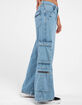 BDG Urban Outfitters Womens Low Rise Cargo Puddle Jeans image number 3