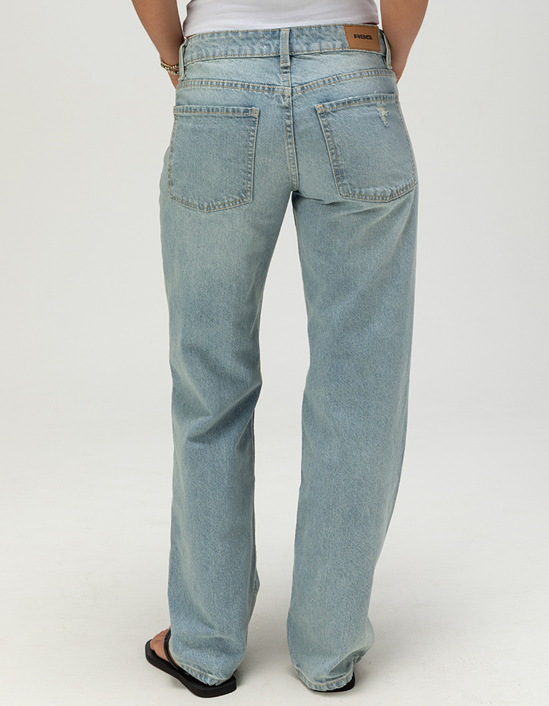 RSQ Womens Low Rise Loose Straight Jeans image number 3