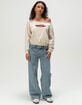 RSQ Womens Retro Car Oversized Sweatshirt image number 2