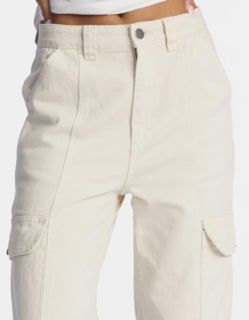 BILLABONG Wall To Wall Womens Denim Cargo Pants image number 4