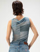 THRILLS Shades Of Indigo Womens Sleeveless Mesh Crop Top image number 4