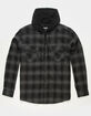 RSQ Mens Plaid Hooded Flannel image number 2