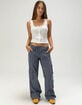 RSQ Womens Low Rise Baggy Bootcut Cargo Pants image number 2