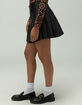 NOISY MAY Paulo Pleated Faux Leather Womens Skirt image number 3