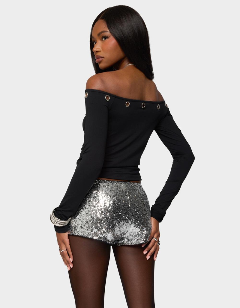 EDIKTED Trina Grommet Off Shoulder Top image number 2