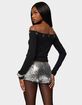EDIKTED Trina Grommet Off Shoulder Top image number 3
