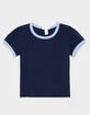 FULL TILT Essentials Girls Ringer Tee image number 1