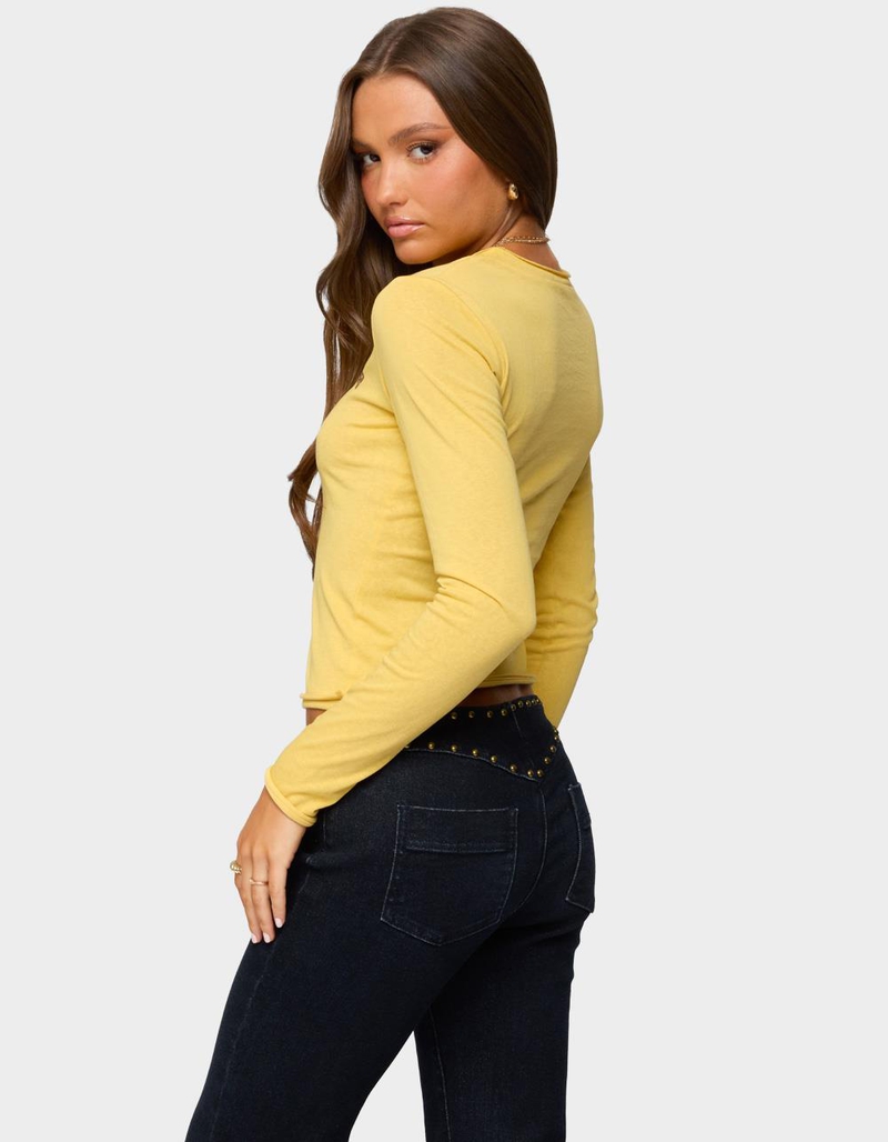 EDIKTED Lone Star Long Sleeve Tee image number 2