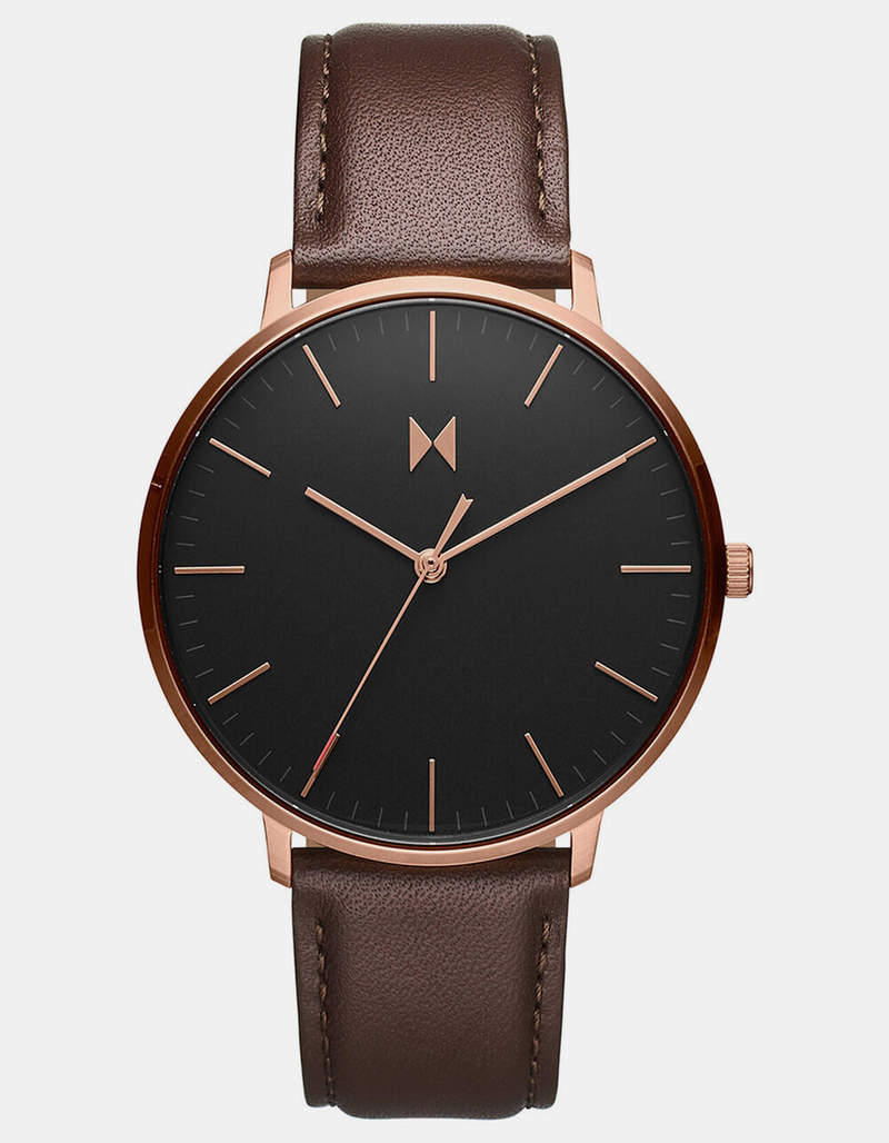 MVMT Legacy Slim Grizzly Brown Leather Watch image number 0