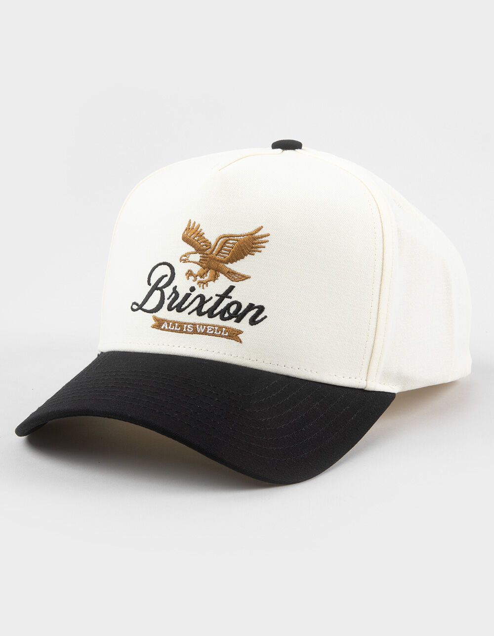 BRIXTON Well C NetPlus® Snapback Hat - BLACK COMBO - ONE SIZE | Tillys