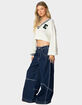 EDIKTED Collegiate Cropped Cable Knit Sweater image number 4