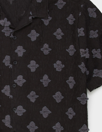 RSQ Mens Textured Camp Shirt Alternative Image