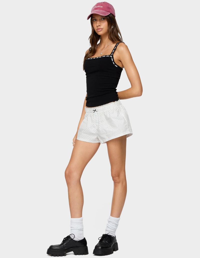 EDIKTED Leilani Ribbon Lacey Tank Top image number 3