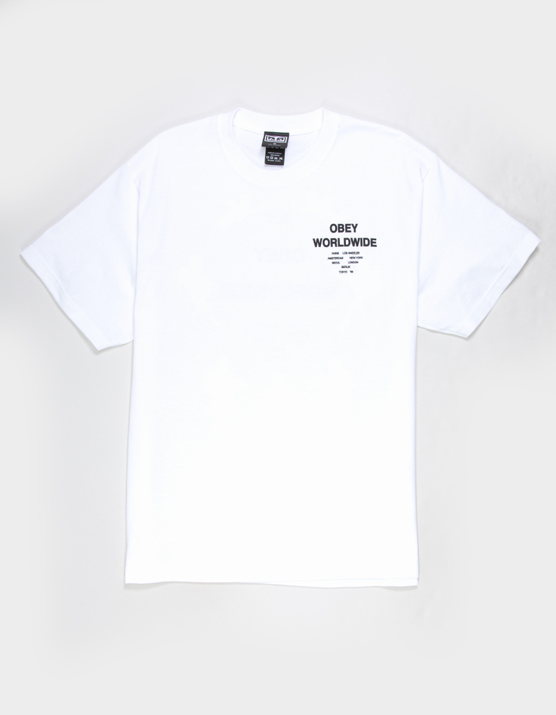 OBEY Angels Above Mens Boxy Tee image number 1