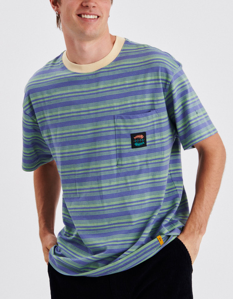 THE CRITICAL SLIDE SOCIETY Bone Yard Mens Stripe Pocket Tee image number 4