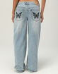 RSQ Womens Low Rise Original Baggy Embroidered Jeans image number 5