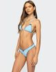 EDIKTED Golden Ruffle Edge Triangle Bikini Top image number 4