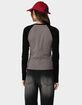 EDIKTED Tommi Raglan Long Sleeve Tee image number 5