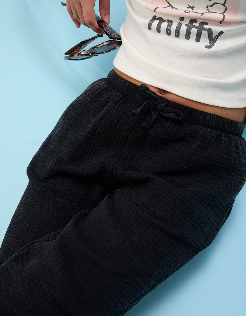 FULL TILT Girls Washed Knit Wide Leg Pants image number 4