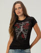 METAL MULISHA Bonez Womens Tee image number 1