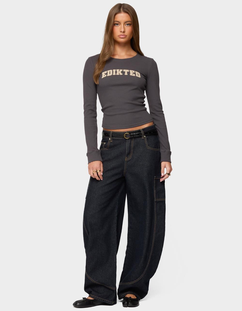 EDIKTED Essential Edikted Ribbed Tee image number 3