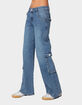 EDIKTED Lunar Low Rise Cargo Jeans image number 3