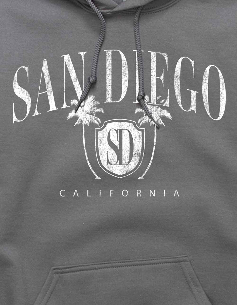 CALIFORNIA San Diego Palms Distressed Unisex Hoodie image number 1