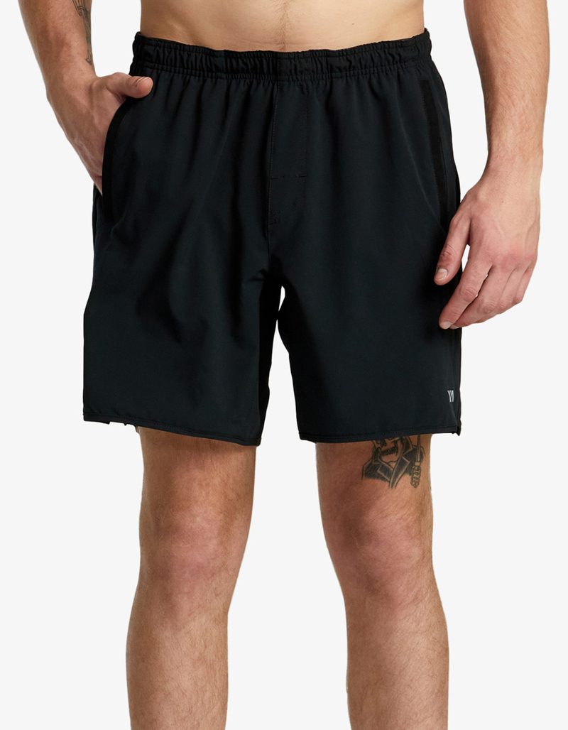 RVCA Yogger Stretch Mens 17" Athletic Shorts image number 2