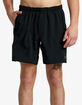 RVCA Yogger Stretch Mens 17" Athletic Shorts image number 3