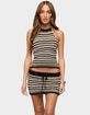 EDIKTED Britta Backless Striped Knit Top image number 1