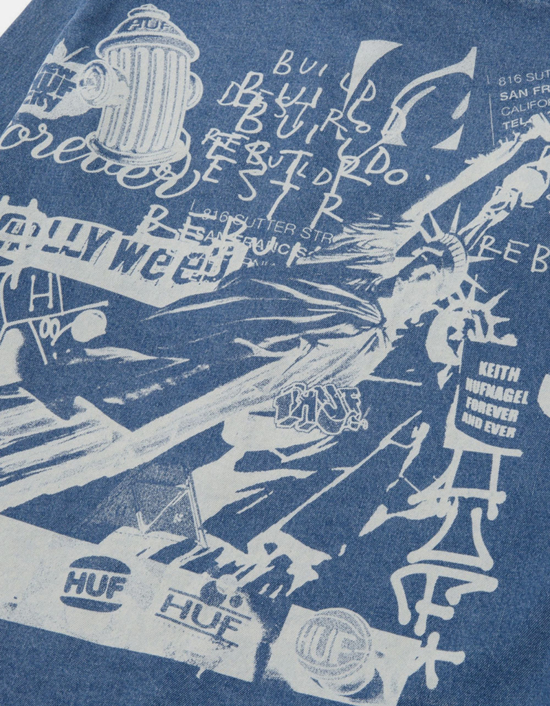 HUF Twenty Denim Mens Shirt Jacket image number 7