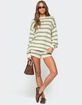 EDIKTED Amaris Oversized Striped Knit Sweater image number 2