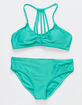 RSQ Girls Textured Strap Bralette Bikini Set image number 1