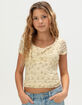 RSQ Girls Twist Lace Top image number 1