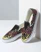 VANS Mash Up Flames Black & True White Slip-On Shoes image number 4