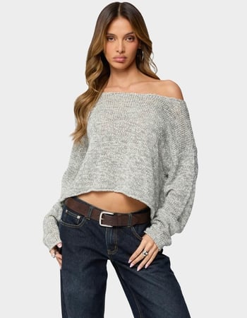 EDIKTED Florentina Off Shoulder Sweater Primary Image