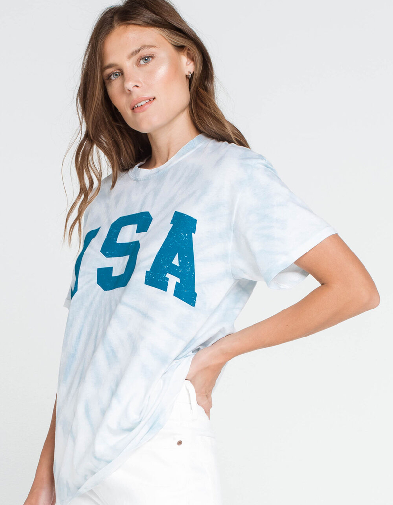 FULL TILT USA Tie Dye Womens Tee image number 1