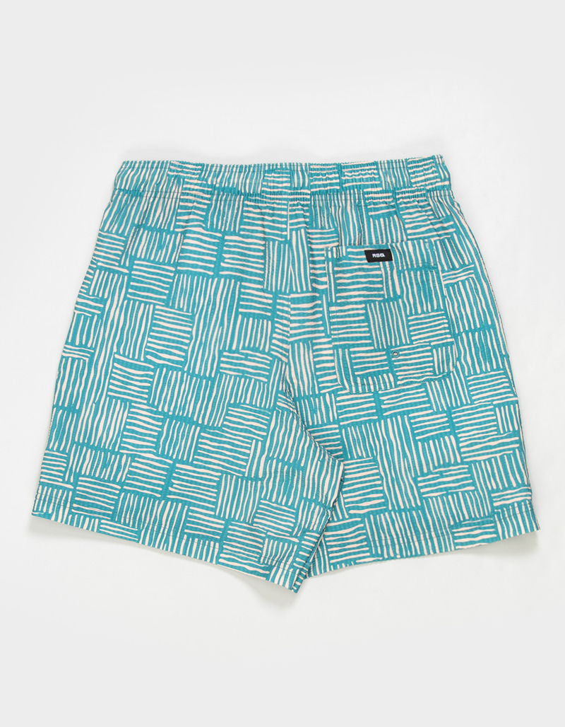 RSQ Mens Seersucker Swim Trunks image number 1