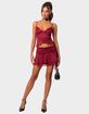 EDIKTED Ruby Ruffle Lace Mini Skirt image number 2