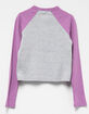 FULL CIRCLE TRENDS Colorblock Girls Raglan Top image number 2