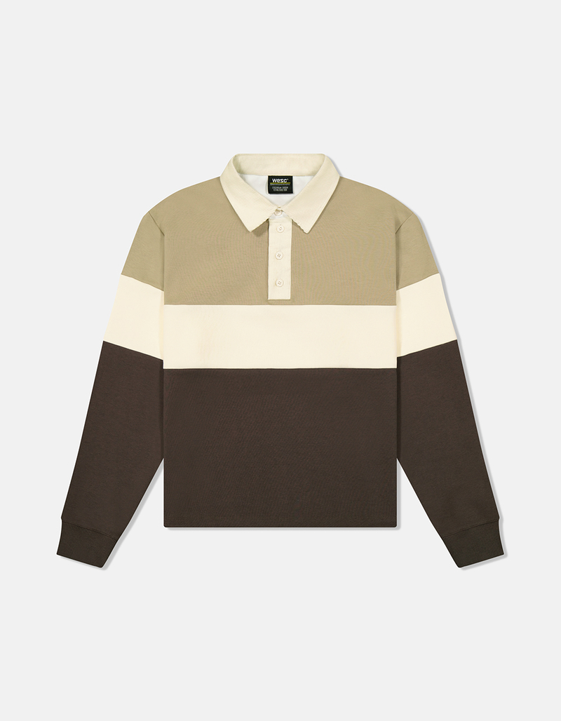 WESC Cropped Rugby Mens Long Sleeve Polo image number 0