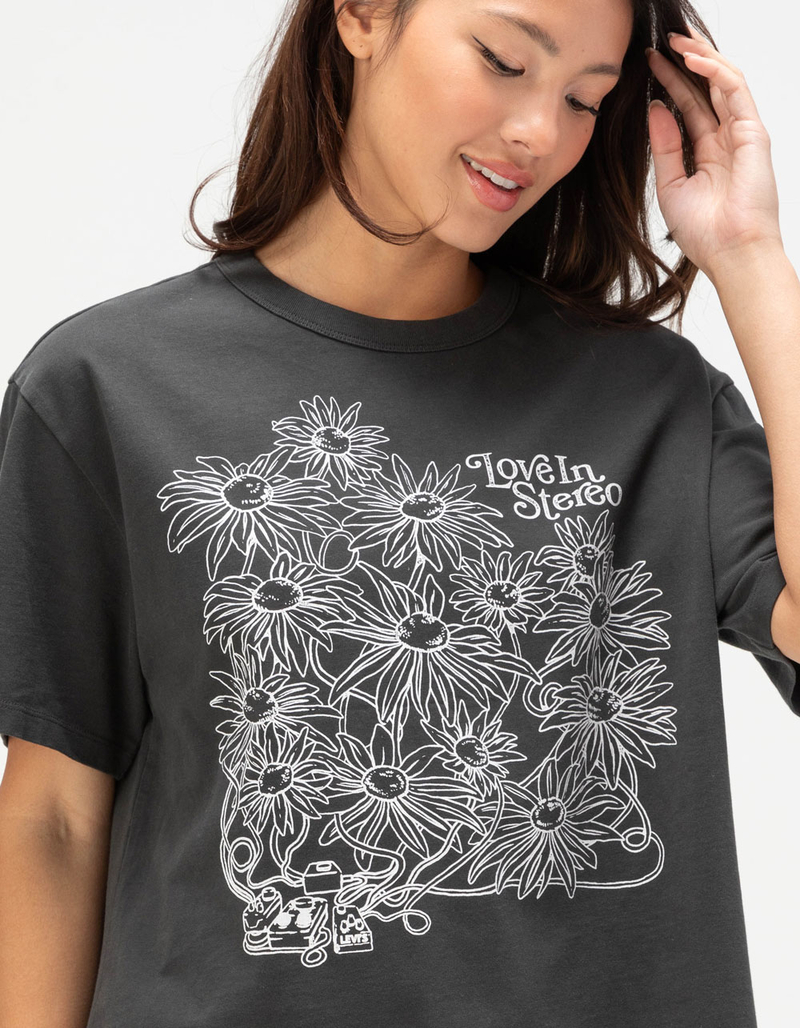 LEVI'S Daisy Petals Womens Oversized Tee image number 3