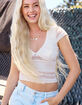 FULL TILT Womens Lace Top image number 1