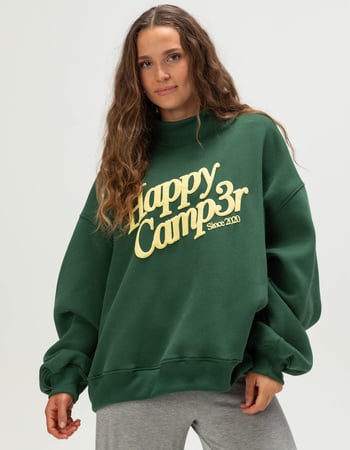 HAPPY CAMP3R Puff Series Womens Mock Neck Sweatshirt Primary Image