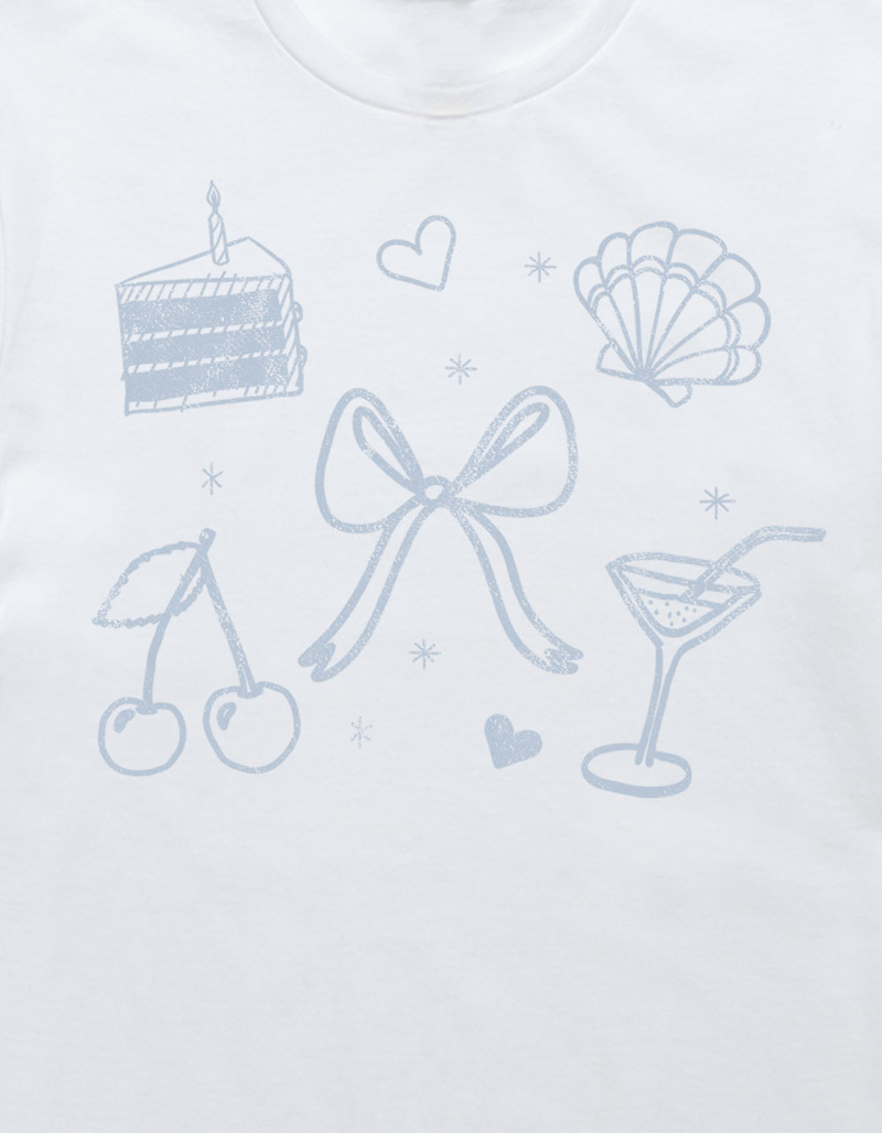 BOW Girl Icon Doodles Unisex Tee image number 1
