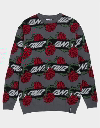 SANTA CRUZ Dressen Rose Vine Mens Crewneck Sweater Primary Image